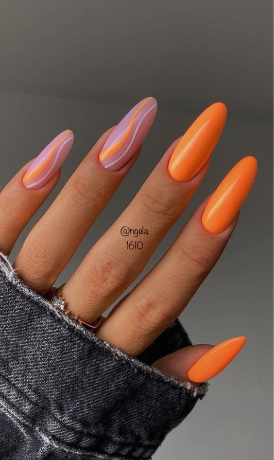 Яркий дизайн ногтей