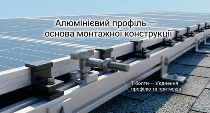 Т-болти для сонячних панелей