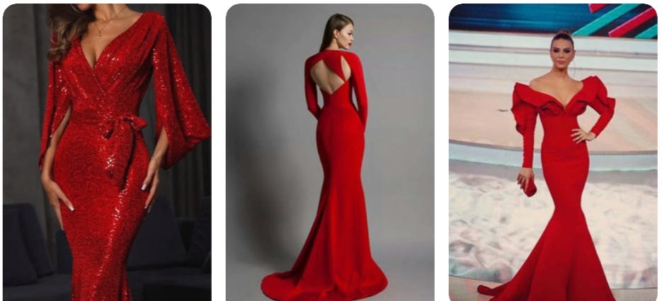 червона сукня